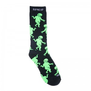 Ripndip Alien Dance Party Sokken Zwart | NLCE2661