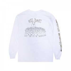 Ripndip All Hail L/S Lange Mouwen Wit | NLGL2441