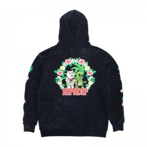 Ripndip Aloha Nerm Hoodie Zwart Lichtturkoois | NLSO2548