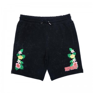 Ripndip Aloha Nermal Sweat Korte Broek Zwart Lichtturkoois | NLBC2179