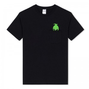 Ripndip Bah Humbug Pocket Overhemd Zwart | NLYU2372