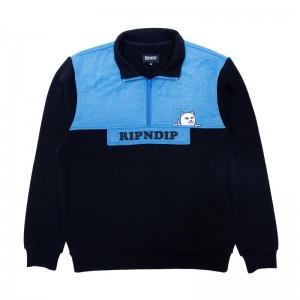 Ripndip Beverly Half Zip Jassen Blauw | NLDN2469