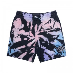 Ripndip Blaze Sweat Korte Broek Zwart Koraal Paars | NLQZ2182