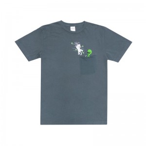 Ripndip Bye Bye Pocket Overhemd Grijs | NLAP2270