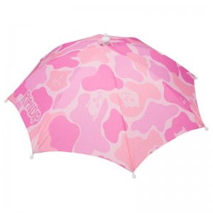 Ripndip Camo Umbrella Hat Paraplu's Roze | NLEX2636
