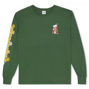 Ripndip Caterpillar Garden Lange Mouwen Olijfgroen | NLRW2426