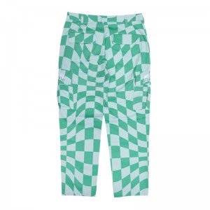 Ripndip Checked Cargo Broek Olijfgroen Diepgroen | NLUT2397