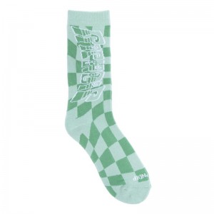 Ripndip Checked Sokken Olijfgroen | NLSO2671