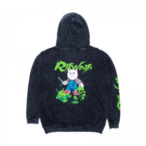 Ripndip Childs Play Hoodie Zwart Lichtturkoois | NLZG2618