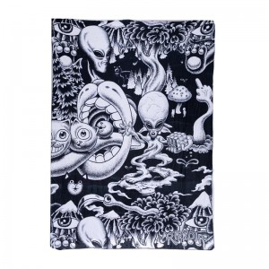 Ripndip Dark Twisted Fantasy Fleece Blanket Accessoires Zwart Wit | NLKI2807