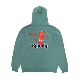 Ripndip Devil Baby Hoodie Donkerolijfgroen | NLEX2583