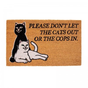 Ripndip Don't Let The Cops In Door Mat Accessoires Bruin | NLKI2878