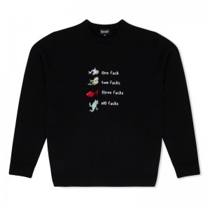 Ripndip Down By The Seashore Knit Truien Zwart | NLTV2134
