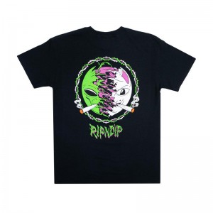 Ripndip Face Split Overhemd Zwart | NLDN2339