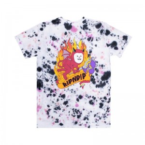 Ripndip Fireworld Overhemd Zwart Roze Lichtturkoois | NLRW2348