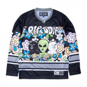 Ripndip Flower Child Hockey Jersey Zwart | NLAP2471