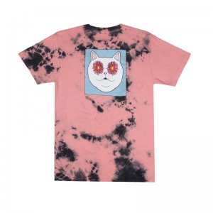 Ripndip Flower Eyes Overhemd Roze Zwart | NLWY2376