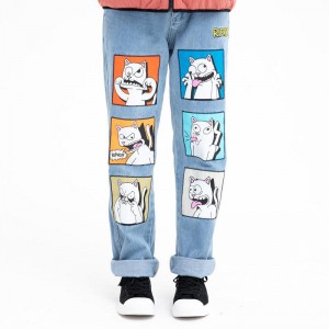 Ripndip Frustration Denim Broek Lichtturkoois | NLCE2408