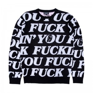 Ripndip Fuck You Knit Truien Zwart | NLXF2150