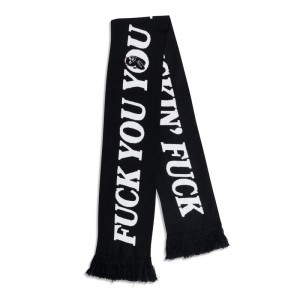 Ripndip Fuckin Fuck Knit Scarf Sjaal Zwart | NLKI2464