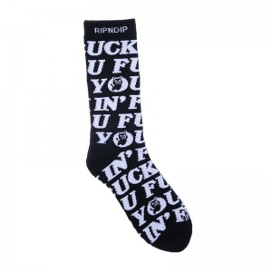 Ripndip Fuckin Fuck Sokken Zwart | NLXF2662