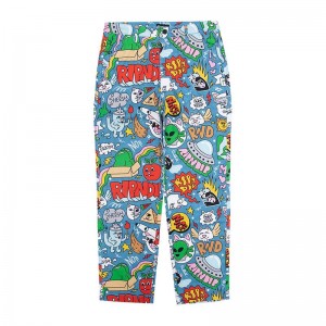 Ripndip Good Day Twill Broek Lichtturkoois | NLSO2392