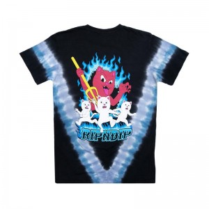 Ripndip Hades Overhemd Blauw Zwart | NLMA2352
