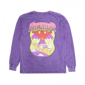 Ripndip Heaven And Heck Battle Lange Mouwen Paars Lichtturkoois | NLXF2435