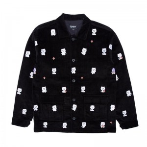 Ripndip Hello Nermy Corduroy Jassen Zwart | NLXF2513