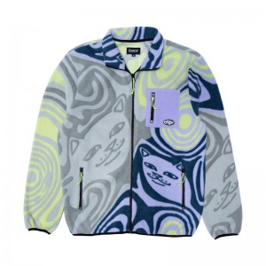 Ripndip Hypnotic Polar Fleece Jassen Grijs Lavendel | NLHK2466