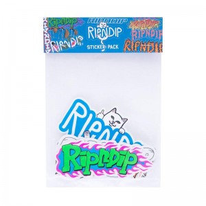 Ripndip Logo Sticker Pack Accessoires Gekleurd | NLMA2941