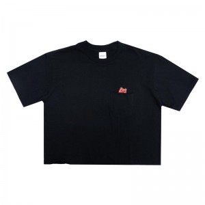 Ripndip Lord Devil Pocket Crop Overhemd Zwart | NLJJ2302