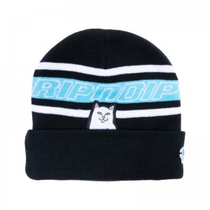 Ripndip Lord Nermal Gestreept Muts Zwart | NLCE2099