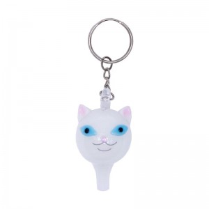 Ripndip Lord Nermal Glass Carb Cap Keychain Accessoires Wit | NLAP2930
