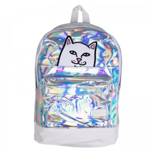 Ripndip Lord Nermal Klittenband Rugzak Zilver | NLWY2752