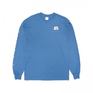 Ripndip Lord Nermal Lange Mouwen Blauw | NLCE2460