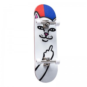 Ripndip Lord Nermal Mini Skateboard Rood Blauw | NLFM2740