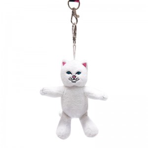 Ripndip Lord Nermal Plush Keychain Accessoires Wit | NLSO2955