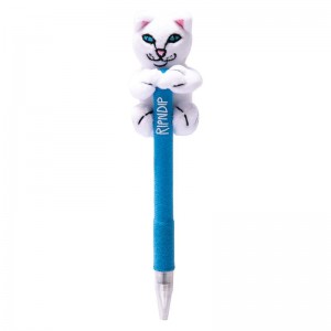Ripndip Lord Nermal Plush Pen Accessoires Wit | NLLH2948