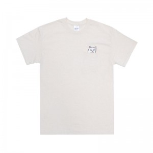 Ripndip Lord Nermal Pocket Overhemd Beige | NLFM2364