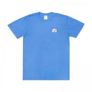 Ripndip Lord Nermal Pocket Overhemd Blauw | NLIS2370