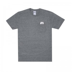 Ripndip Lord Nermal Pocket Overhemd Grijs | NLEX2288
