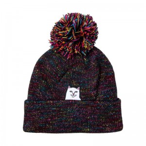 Ripndip Lord Nermal Pom Muts Zwart Gekleurd | NLKI2095