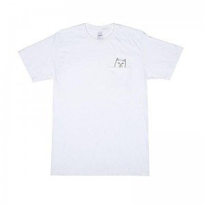 Ripndip Lord Nermal S/S Pocket Overhemd Wit | NLRW2289