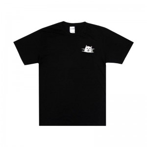 Ripndip Lord Nermal Smokey Pocket Overhemd Zwart | NLOR2343