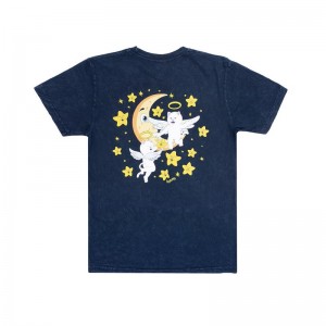 Ripndip Lullaby Overhemd Donkerblauw Lichtturkoois | NLZG2305