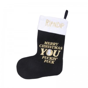 Ripndip Merry Christmas Christmas Stocking Sokken Zwart | NLHK2641