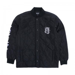 Ripndip Mystic Jerm Gewatteerd Bomber Jassen Zwart | NLLH2489