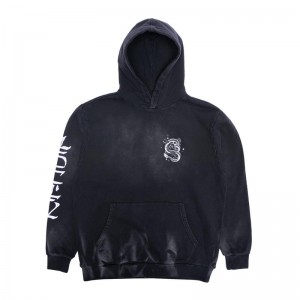 Ripndip Mystic Jerm Hoodie Zwart Lichtturkoois | NLZG2540