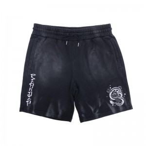 Ripndip Mystic Jerm Sweat Korte Broek Zwart Lichtturkoois | NLGL2170